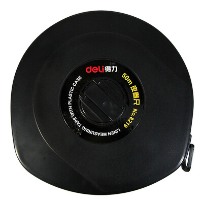 

Deli 8219 50 meters leather tape measure black