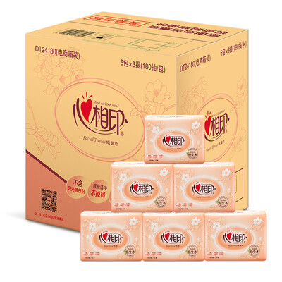 

Heart phase printing paper classic series 2 layer 180 pumping tissue paper * 18 package (small size / new and old packaging random delivery) soft pumping