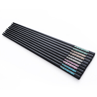 

【Jingdong Supermarket】 Double Gun (Suncha) Alloy Chopsticks Stainless Moldy Chopsticks Set Home Hotel Japanese Chopsticks Five Doubles DK4053