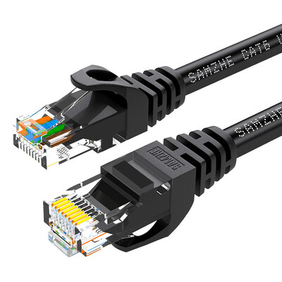 

Shanze (SAMZHE) CAH-6015 шесть CAT6 гигабитная скорость восемь ячеек витая пара сетевой кабель перемычки черный 1,5 м