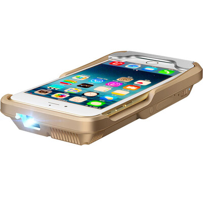 

MEGO G6S Apple Phone Projector Miniature Intelligent Projector Embedded Rack Handheld LED Projection Charger Housing Mini Portable Office Home
