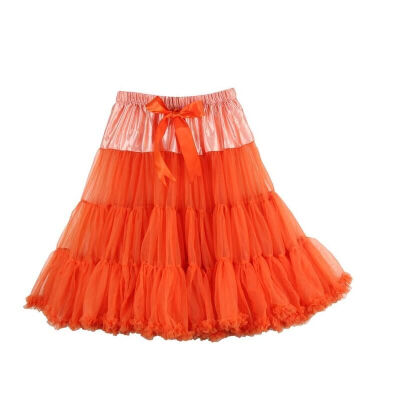 

B&N Woman 63cm One Layer Long Petticoat Tulle Pettiskirt Tutu Skirt Rockabilly