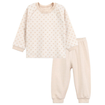

Xin Song baby jacquard color cotton home clothing suit newborn spring&autumn color cotton underwear shirt pants suit shallow card its C277D80
