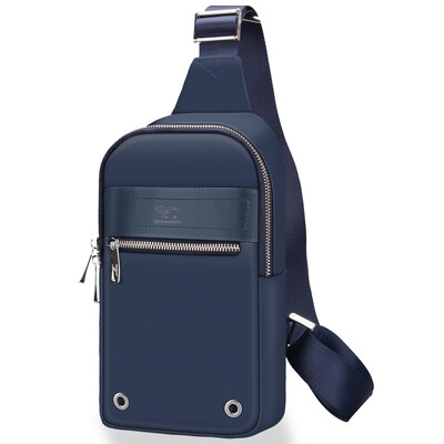 

Seven wolves male business casual Korean version of the waterproof shoulder crossed chest blue B0801862-108