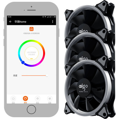 

Aigo Moolight Box A3 Case Fan by Mobile Phone APP Control