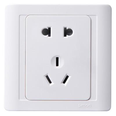 

Simon Electric simon N51084 10A five hole socket 55 series 86 type switch socket elegant white