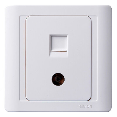 

Simon Electric (simon) N55302S TV plus computer socket 55 series 86-type switch socket (elegant white