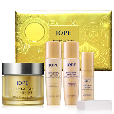 

IOPE Firming Cream Festive Set Firming Cream 50ml Toner 20ml Emulsion 20ml Essence 5ml Cotton 6