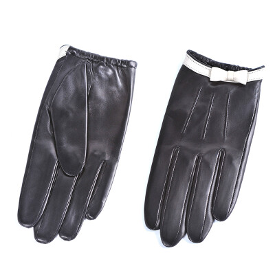 

Loeweis NOOLDERS Lady Plus Velvet Thicker Warm Leather Glove Korean Warrior Carriage Sheepskin Gloves Black Thin Fleece  Code W-109