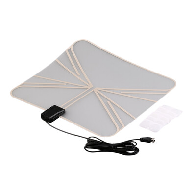 

Digital Indoor HD TV Antenna Box Flat Design High Gain 75 OHM Black LAN-1037