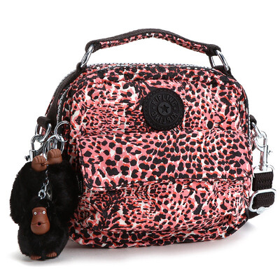 

Kipling Mini Bags Легкая сумка Messenger Messenger K08249 Pink Leopard Print