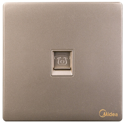 

Midea (Midea) switch socket single phone socket ya gold 86 no border