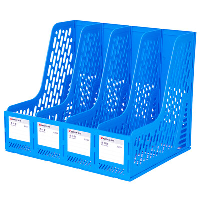 

Comix B2024 Quad Stacker File Box File Basket Black Office Stationery