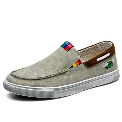 

(CARTELO) повседневная обувь мужская мода ковбой делать старые рукава холст обувь мужской KE1009 хаки 41 ярдов