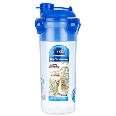 

Lock & lock portable sports kettle than rabbit series outdoor travel leak-proof students readily plastic water cup 470ml HPL931N-PR