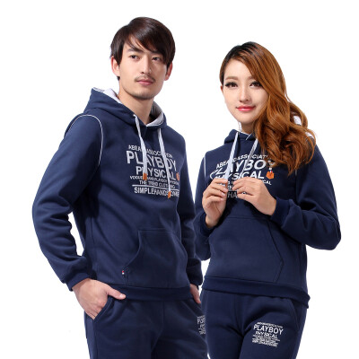 

Playboy (PLAYBOY) DS5010 Fashion Couple Sweatshirt Set Teenager Casual Wear Men & Women Slim Long Sleeve Trousers Pants Gray