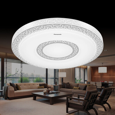 

Panasonic panasonic lamps led remote control stepless dimming ultra-thin iron hollow living room bedroom ceiling HHLAZ3140 love light series