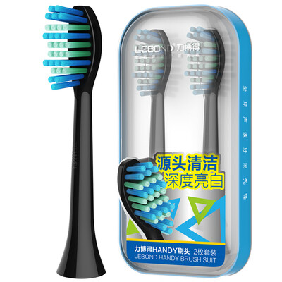 

Lebond sound wave electric toothbrush handy brush head black 2 pack upgrade section
