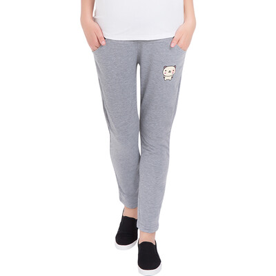 

A pair of pregnant women pants long pants wear large size maternity dress belly pants sports casual pants M401 gray XL