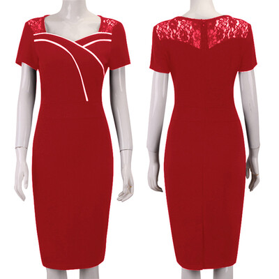 

2 Colors -XXL Plus Size Women Dress 2016 Autumn Fashion Solid Short Casual Pencil Dresses Cheap-Clothes-China