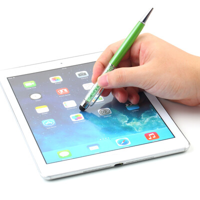 

Crystal 2 in1 Touch Screen Stylus Ballpoint Pen for iPhone iPad Smartphone