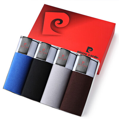 

[Jingdong supermarket] Pierre Cardin (4) Men's underwear flat pants breathable U convex four corners underwear male L code