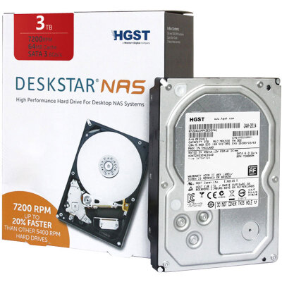 

Yuke (HGST) 3TB 7200 оборот 64M SATA6Gb / s NAS сетевой жесткий диск