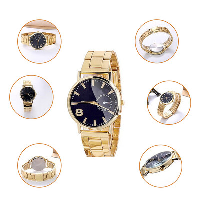 

Classic Men's Retro Gold Plated Business Casual Wrist Watch Fit for Women Watches 240104