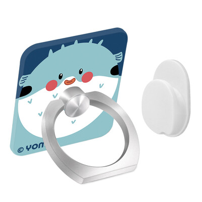 

YOMO original illustrations mobile phone ring brackets / metal finger buckle bracket / anti-lost throwing mobile phone flat bracket for Apple phone / Andrews mobile phone fat dolphin