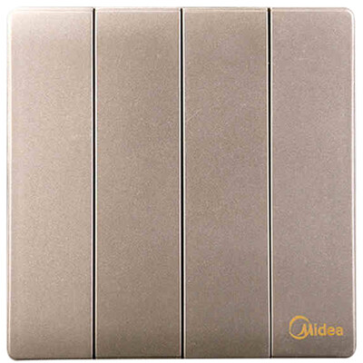 

Midea Midea switch panel four open four single control ya gold 86 no border