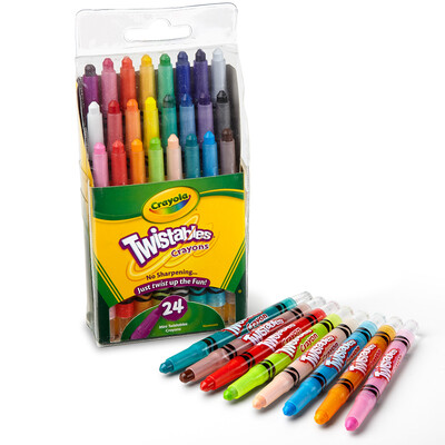 

Crayola DIY детские канцтовары Инструменты рисования 5 цветов большие разноцветные восковые карандаши 52-9505