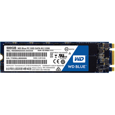 

Western Digital (WD) синий серии Интерфейс 500G M.2 твердотельный накопитель (WDS500G1B0B)