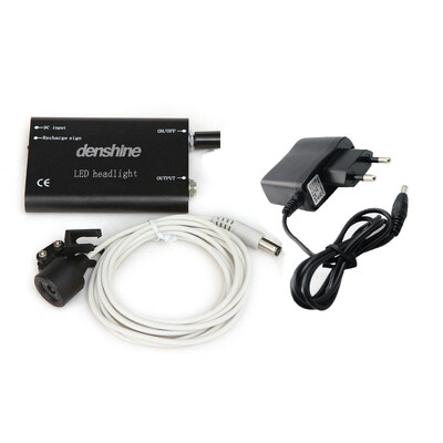 

Rechargeable battery Portable Black LED Head Light Lamp for Dental Surgical Medical Binocular Loupes