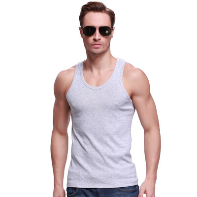 

Снежинка жилет хлопка сплошной цвет жилет мужчин четыре сезона мода грудь рубашка серый X-600111 XXL (180)