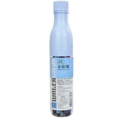 

Истинный цвет (TrueColor) CWP-2600A дрифтерная бутылка можно мыть акварельной ручкой 12-цветная синяя бутылка