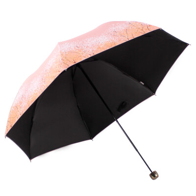 

【Jingdong Supermarket】 Paradise Umbrella School Girl Vinyl Silk Screen Trio Ultra Light Mushroom Princess Sunny Umbrella Sun umbrella Beige 30134ELCJ