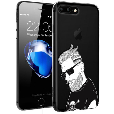 

ESR iPhone7 plus mobile phone shell Apple 7plus phone shell mobile phone sets of silicone transparent anti-drop soft shells what series of punk tide