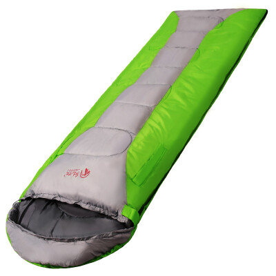 

Red camp sleeping bags outdoor adult spring, summer, autumn and winter thickening warm lunch break ultra-light camping can reach out sleeping bag with liner can be washed and desolated 1.7kg green