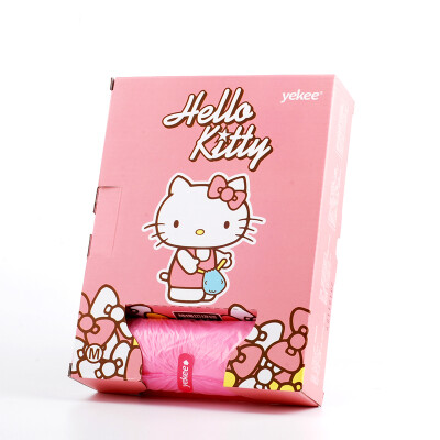 

Yijie Hello Kitty Garbage Bag Boxed Drawstring Cleaning Bag 45 50cm5 Roll 90 Y-9550