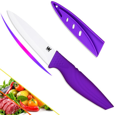 

XYJ Brand Kitchen Knife Purple Handle White Blade Ceramic Knife New Arrival Cooking Knife