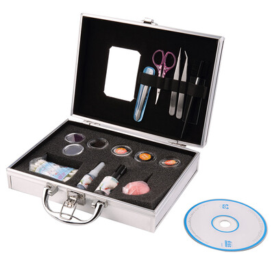 

Профессиональный Ложные Наращивание Ресниц Клей Кисть Kit с Case Box Салон Инструмент