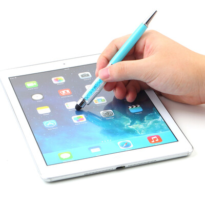 

Кристалл 2 in1 сенсорный экран Stylus Шариковая ручка для iPhone IPad смартфон