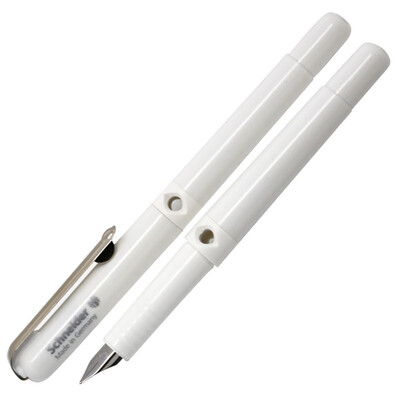

Schneider pen with pen pen pencil classic student with adult practice pen F tip BK400 white
