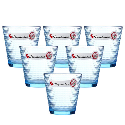 

Jingdong supermarket] Pasha Paji (Pasabahce) pink glass water cup long drink cup juice drink cup 6 installed 340ml 52500