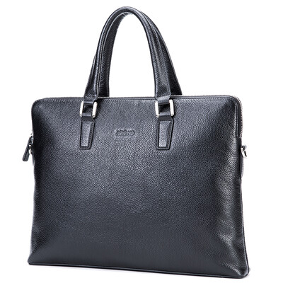 

Aokang men&39s shoulder bag handbag diagonal cross-package men&39s business trend Baotou layer of leather cross section 8633225011 blue