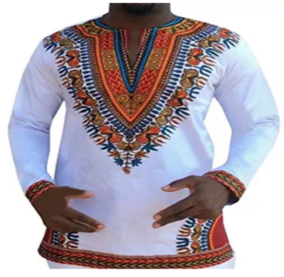 

men fashion folk style print tops
