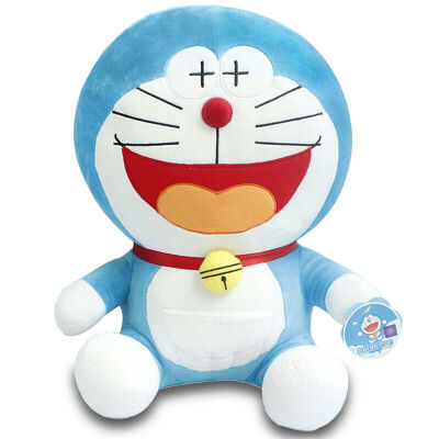 

[Jingdong supermarket] Bei cool (Beiku) 哆 啦 A dream machine Ding Dong cat plush toys doll cartoon doll gift open money blue fat man 20cm