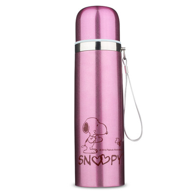 

Jingdong Supermarket Snoopy SNOOPY bullet vacuum insulated cup portable male&female children&39s water cup 304 stainless steel purple 500ML