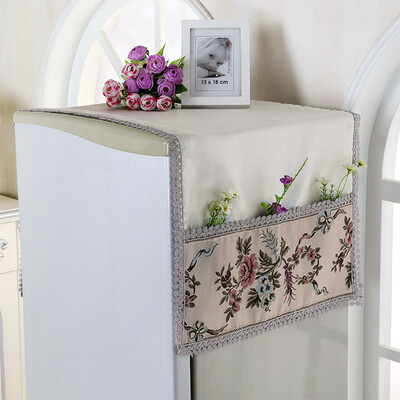 

ProPre BJJH-106B refrigerator cover dust towel multi-function single double open refrigerator towel beautiful flower group