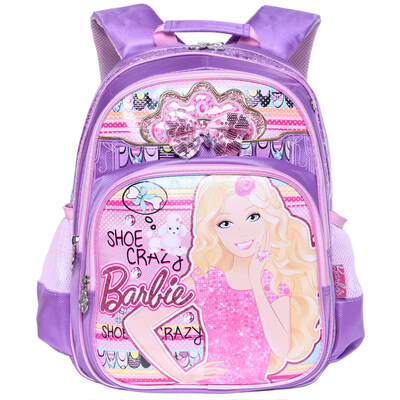 

Barbie children bag cartoon female models 1 - 3 grade backpack primary school students bag BB8062B purple